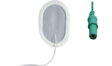 Ambu Neuroline 720 oppervlakte elektrode met wet gel, sterke hechting, flexibele lead wire en groene 1.5mm connector.