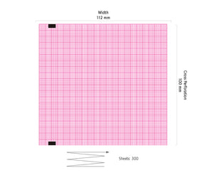 ECG papier vouwboek voor Cardioline Delta 3 Plus