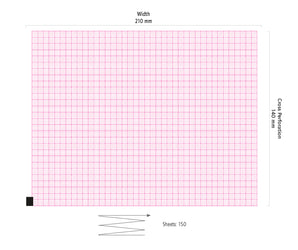 ECG papier vouwboek voor Edan SE1201