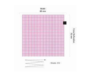 ECG papier vouwboek voor Schiller AT-101/Argus LCM/DG5000/APLC