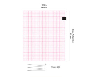 ECG papier vouwboek voor GE Vyaire Mac400/600