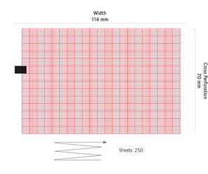 ECG papier vouwboek voor Welch Allyn CP50