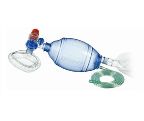 PVC beademingsballon met PEEP klep en masker (Disposable)