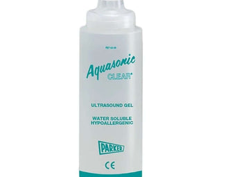 Parker Aquasonic Clear ultrasound gel zonder geur- of kleurstoffen, hypoallergeen, bacteriostatisch, 250ml.