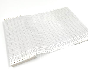 Waxpapier vouwboek voor Yokogawa V8105AH 200mm x 20m