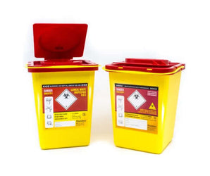 Safebox Superior Labelled naaldcontainer met een inhoudsmaat van 3 liter, voor het veilig verzamelen en opslaan van naalden, scalpelmesjes en ander scherp medisch afval. praktisch formaat voor intensiever gebruik.