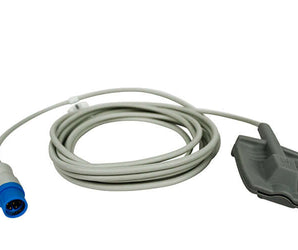 Reusable soft-tip SpO2 sensor voor Dräger met direct-connection, voor volwassenen, kabellengte 3 meter