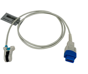 Reusable oorclip SpO2 sensor voor GE TruSignal TS-E-D, kabellengte 1 meter. 