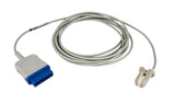 Reusable oorclip SpO2 sensor voor GE TruSignal TS-E4-GE, direct connect, kabellengte 3 meter.