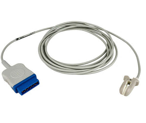 Reusable oorclip SpO2 sensor voor GE TruSignal TS-E4-GE, direct connect, kabellengte 3 meter.