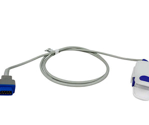 Reusable vingerclip SpO2 sensor voor GE TruSignal TS-F-D, voor volwassenen, kabellengte 1 meter.