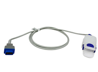 Reusable vingerclip SpO2 sensor voor GE TruSignal TS-F-D, voor volwassenen, kabellengte 1 meter.