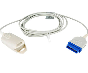 Reusable vingerclip SpO2 sensor voor GE TruSignal TS-F4-GE, direct connect, voor volwassenen, kabellengte 3 meter.