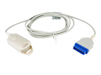 Reusable vingerclip SpO2 sensor voor GE TruSignal TS-F4-GE, direct connect, voor volwassenen, kabellengte 3 meter.