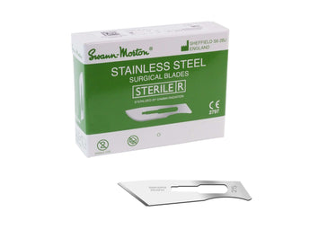 Swann Morton Sterile RVS chirurgische mesjes nr. 25, Swann Morton referentie 0312.  